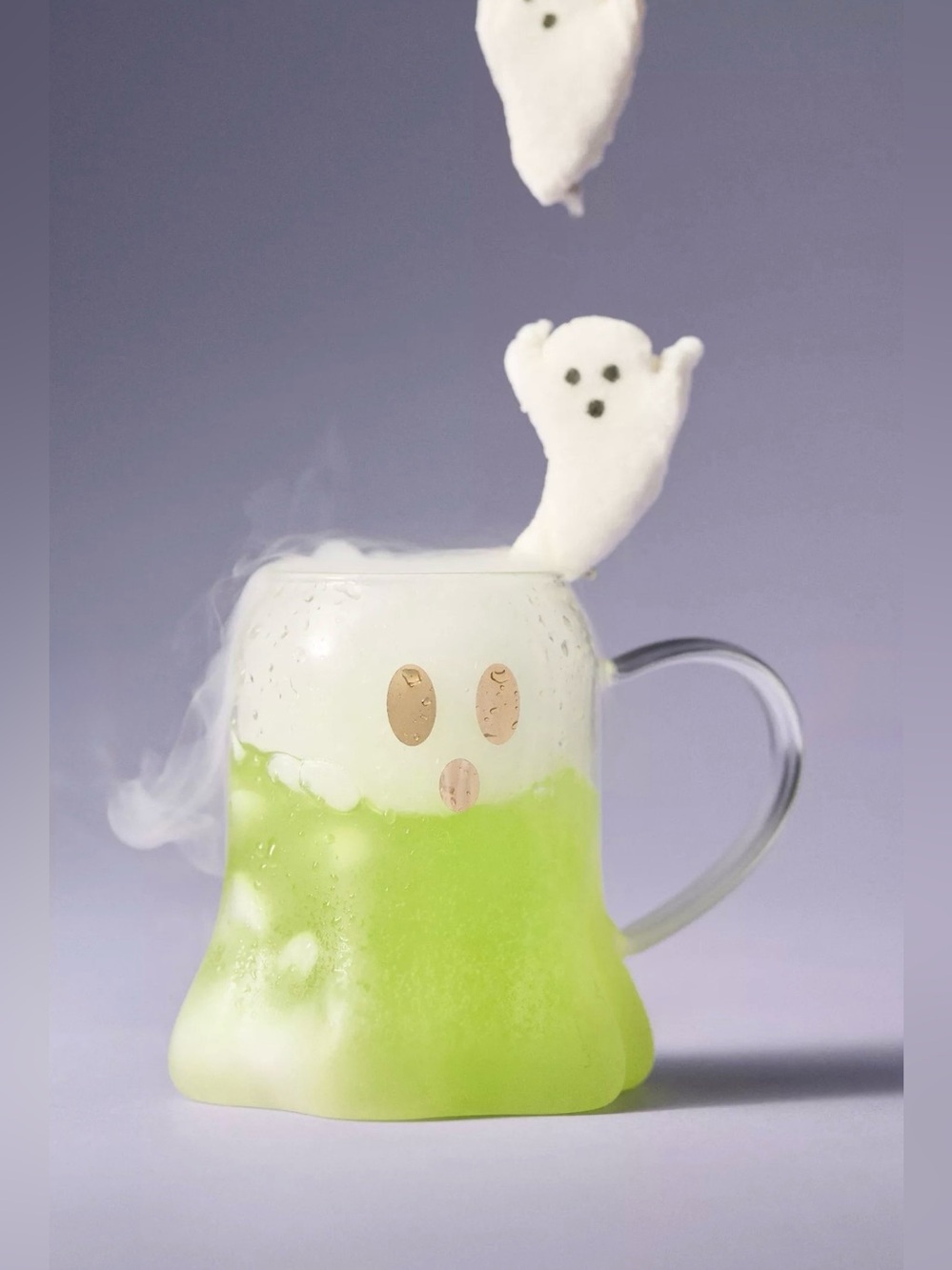 NEW SOLD OUT Anthropologie Ghost Borosilicate Glass Mug Halloween 👻 🎃